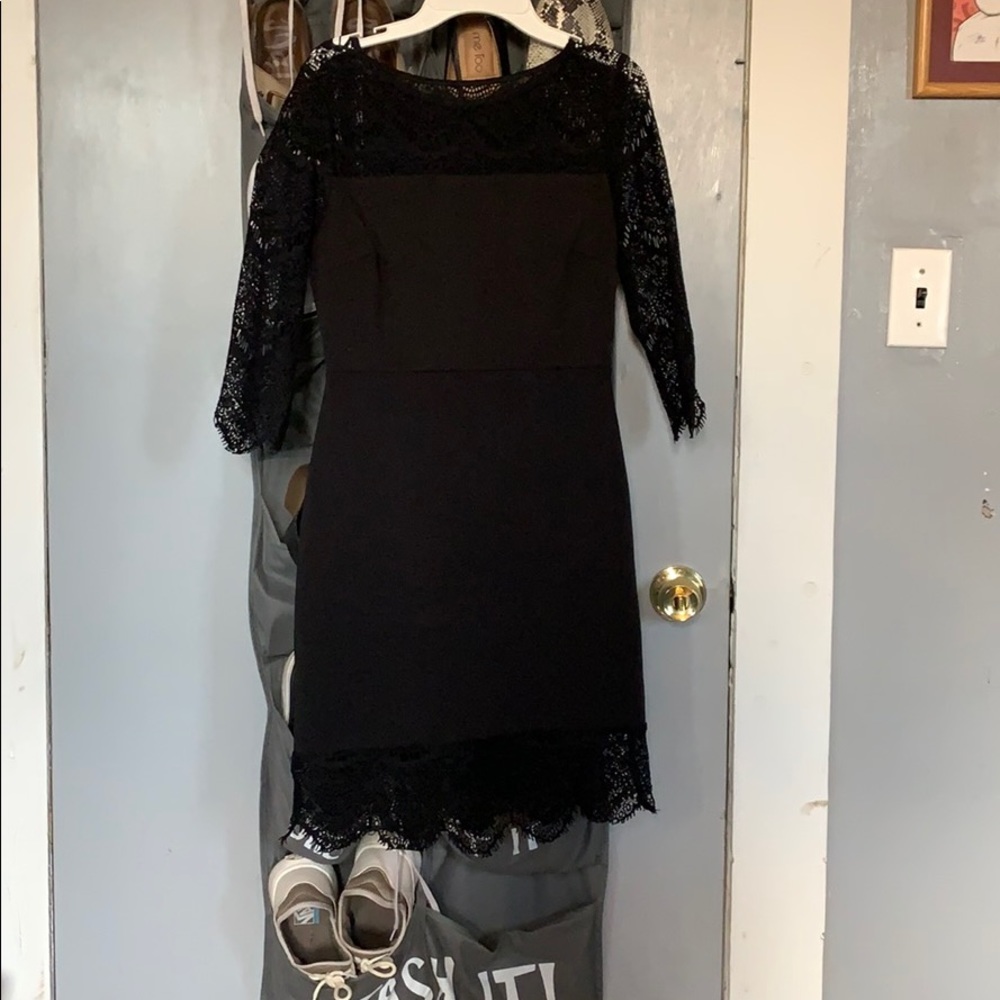 black dress with touch of lace